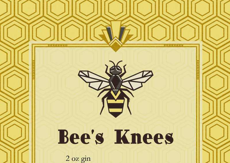 The Bee's Knees tea towel by Lellobird