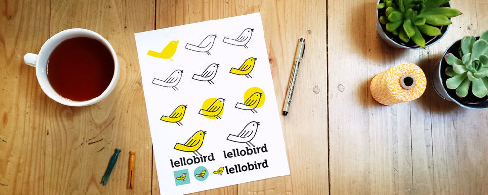 The evolution of the Lellobird logo